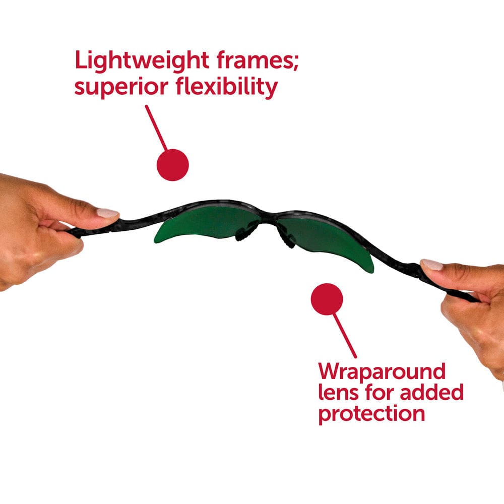 KleenGuard Nemesis Safety Glasses with Shade 3 Lens 25692 Frame Features