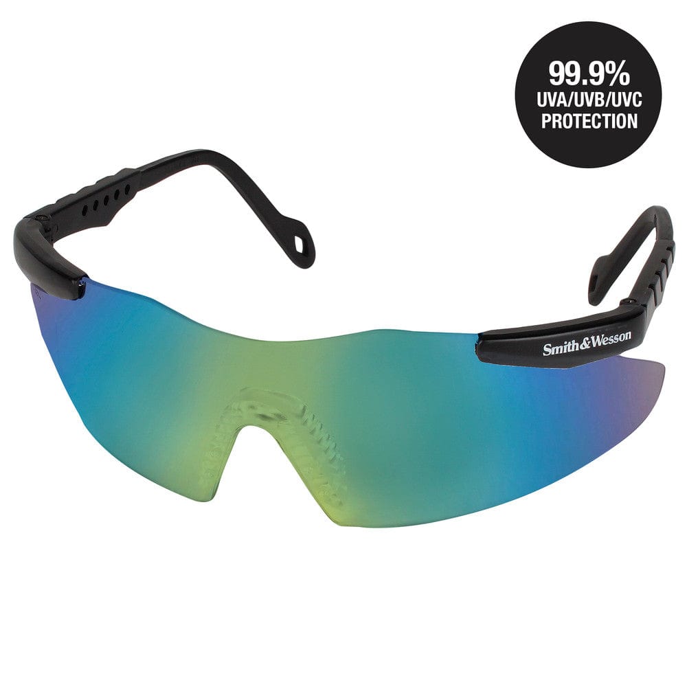 Smith & Wesson Magnum Safety Glasses with Gold Mirror Lens 19940 Front View 2