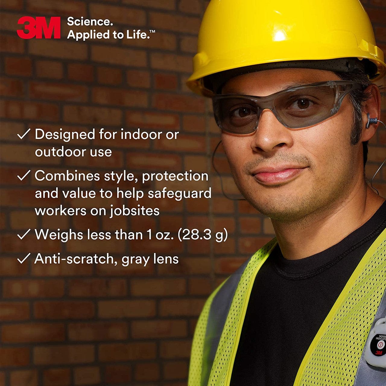 3M Virtua AP Safety Glasses with Gray Anti-Fog Lens 11848 Specs