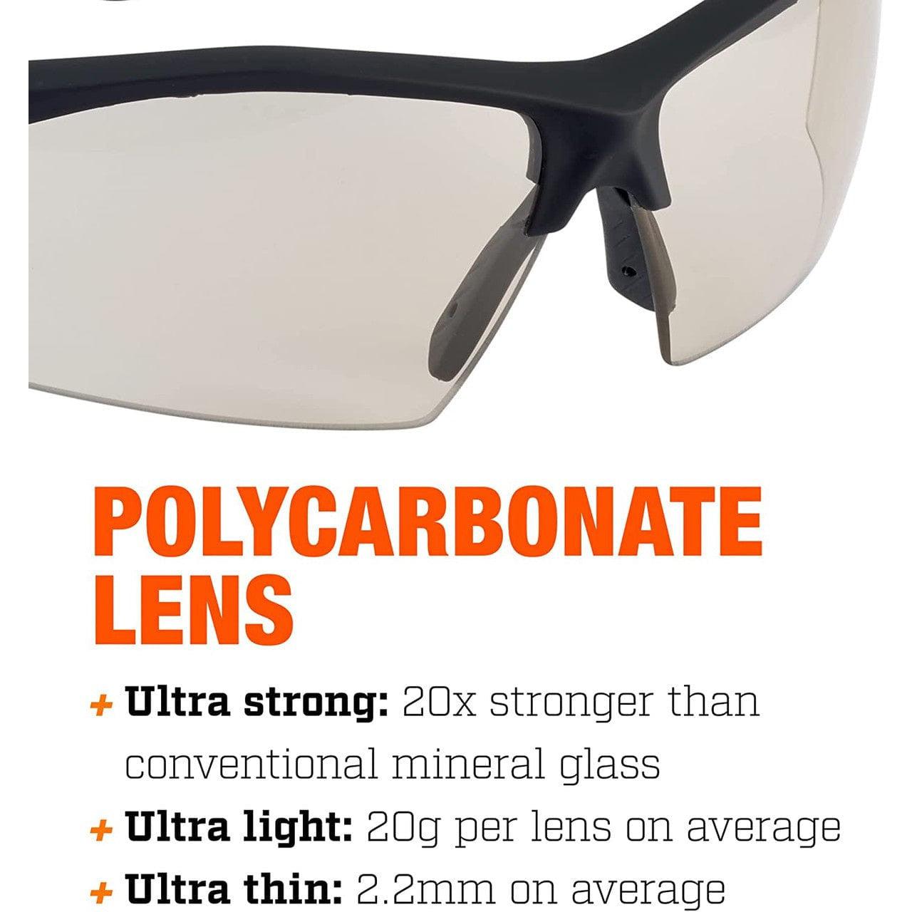 Bolle Sentinel Tactical Safety Glasses with CSP Platinum Anti-Fog Lens Lens Material