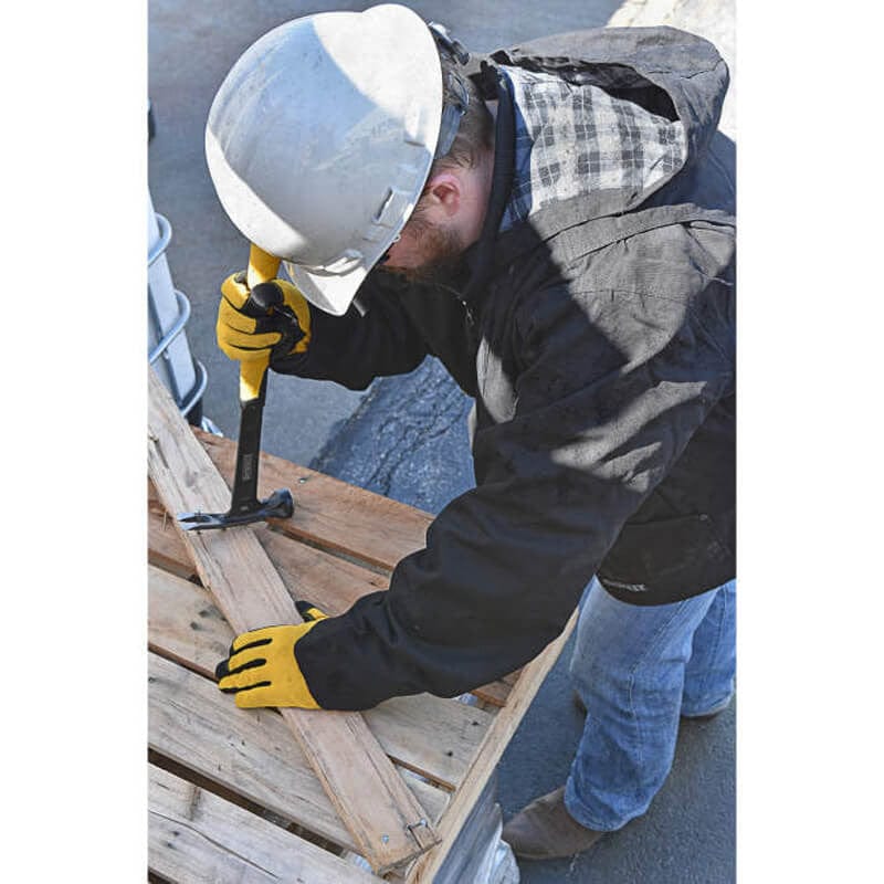 DEWALT DCHJ076ABB Unisex Heated Heavy Duty Work Coat Without Battery - Man Working Wearing Jacket