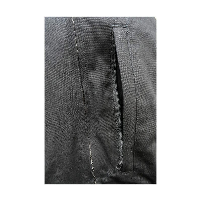 DEWALT DCHJ076ATB Unisex Heated Heavy Duty Work Coat Without Battery - Pocket Closeup 4 - Shown in Black