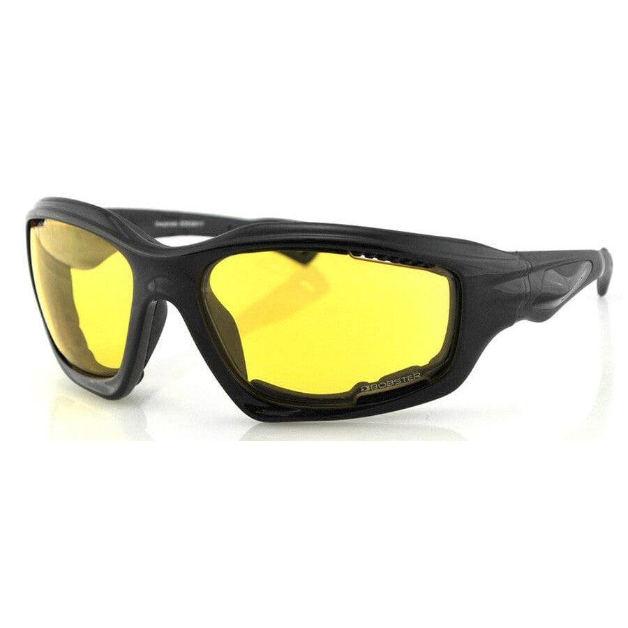 Bobster Desperado Sunglasses with Black Frame and Yellow Lenses