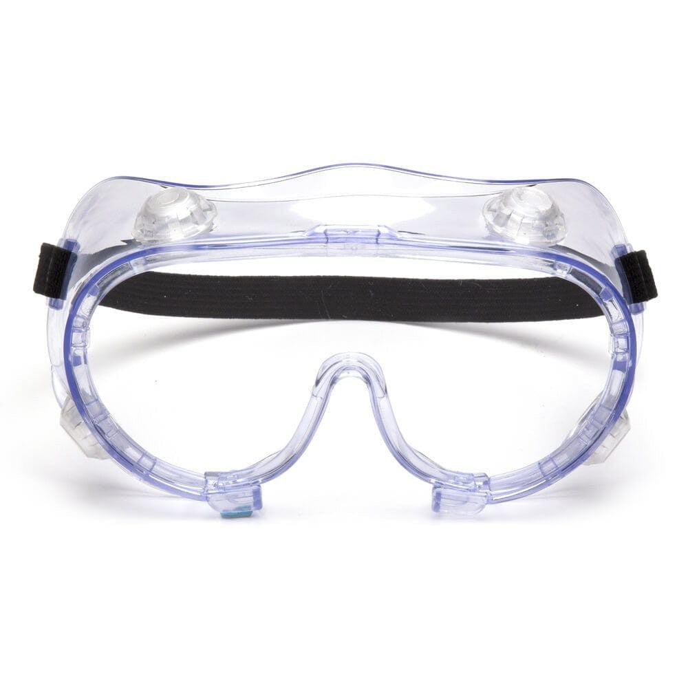 Pyramex G205T Indirect-Vent Splash Goggles with Clear Anti-Fog Lens - Front View