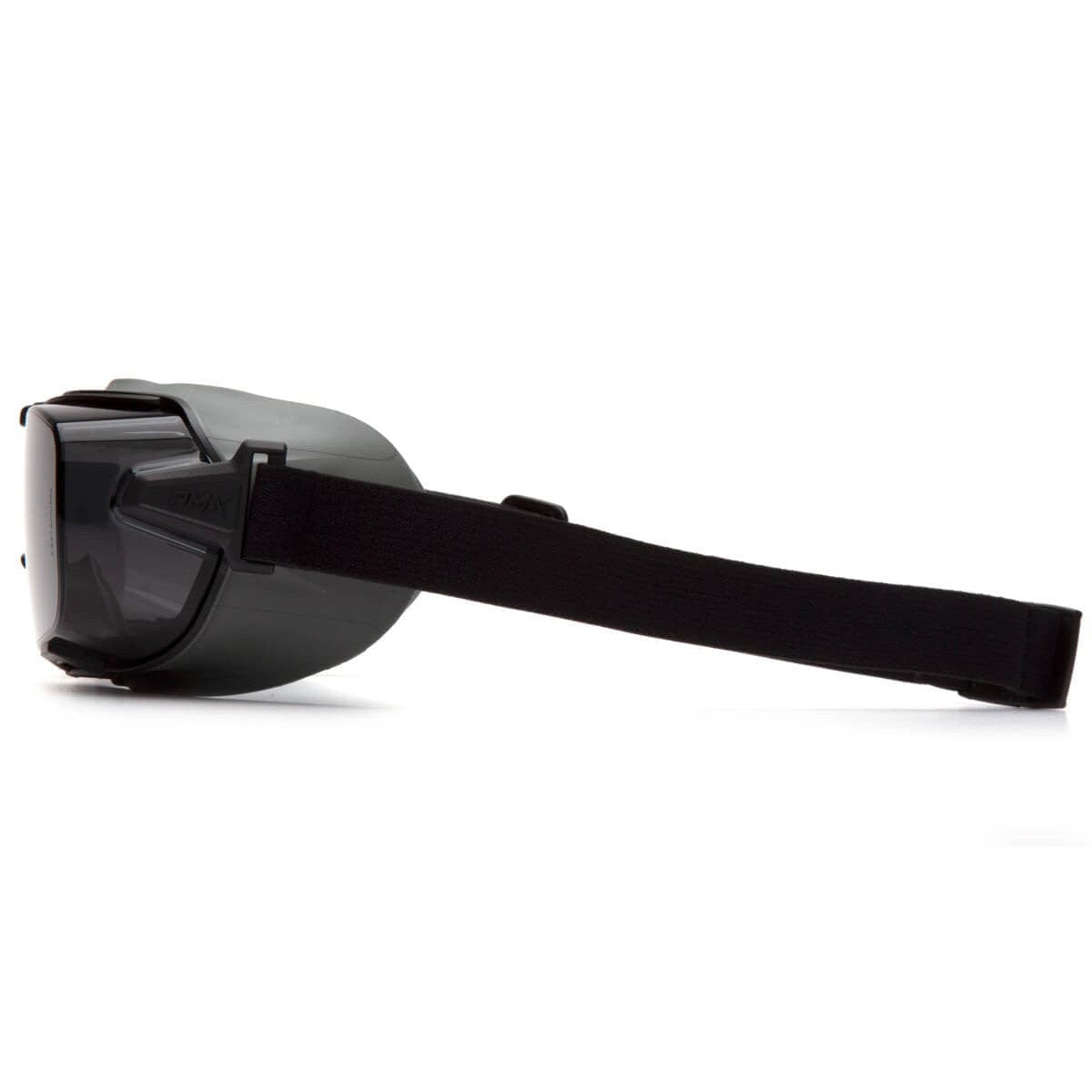 Pyramex Cappture Pro Safety Glasses with Gasket & Strap and H2MAX Gray Anti-Fog Lens GG9920TM - Side View