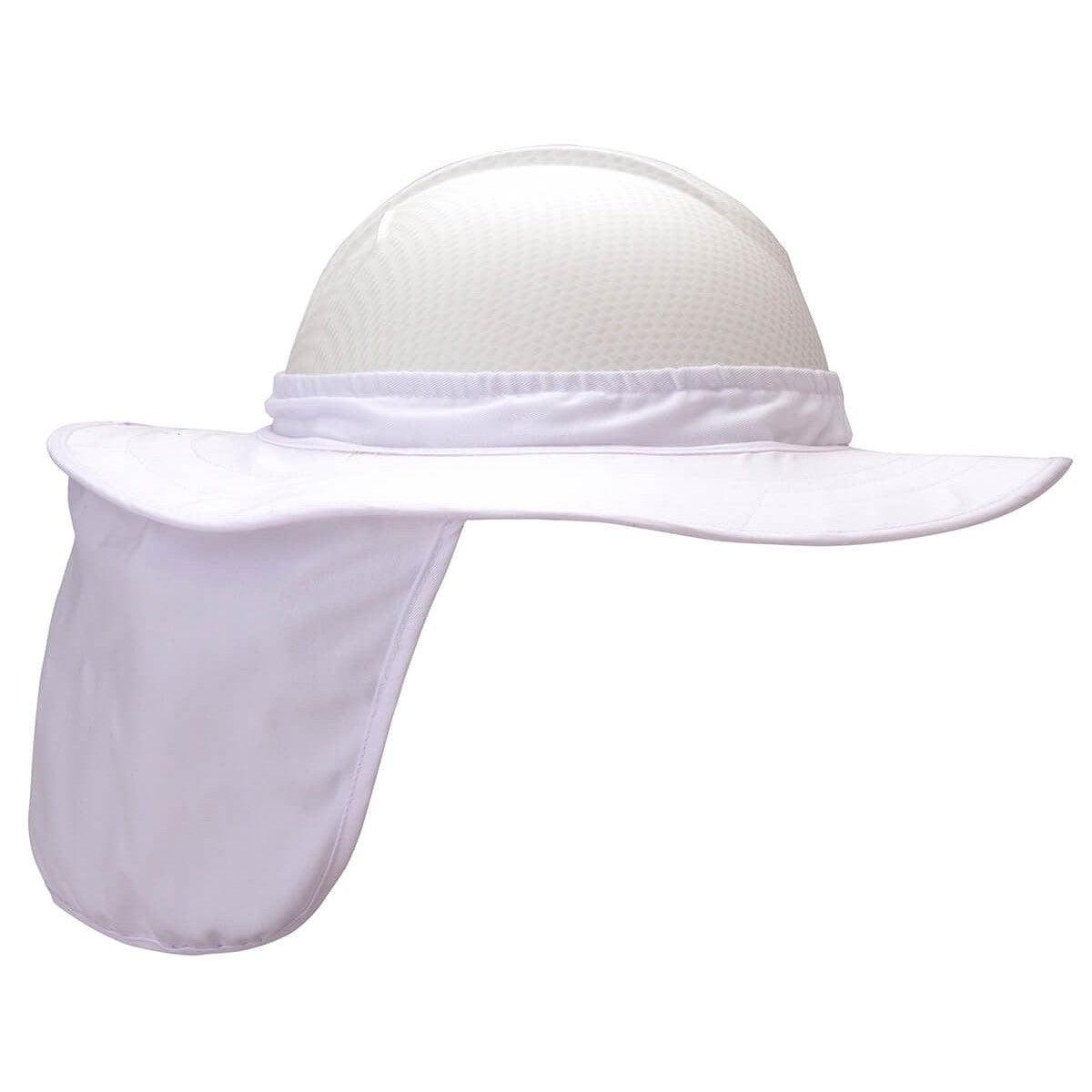 Pyramex HPSHADE Hard Hat Brim with Neck Shade - White