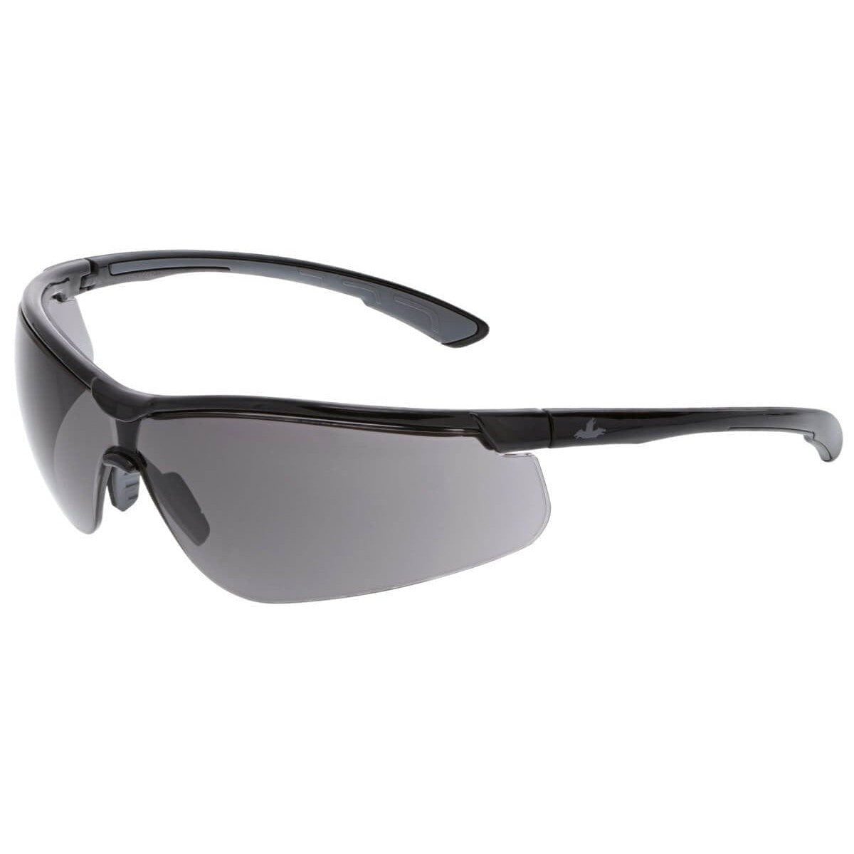 MCR Safety Klondike KD7 Safety Glasses with Black Frame and Gray Lens KD712
