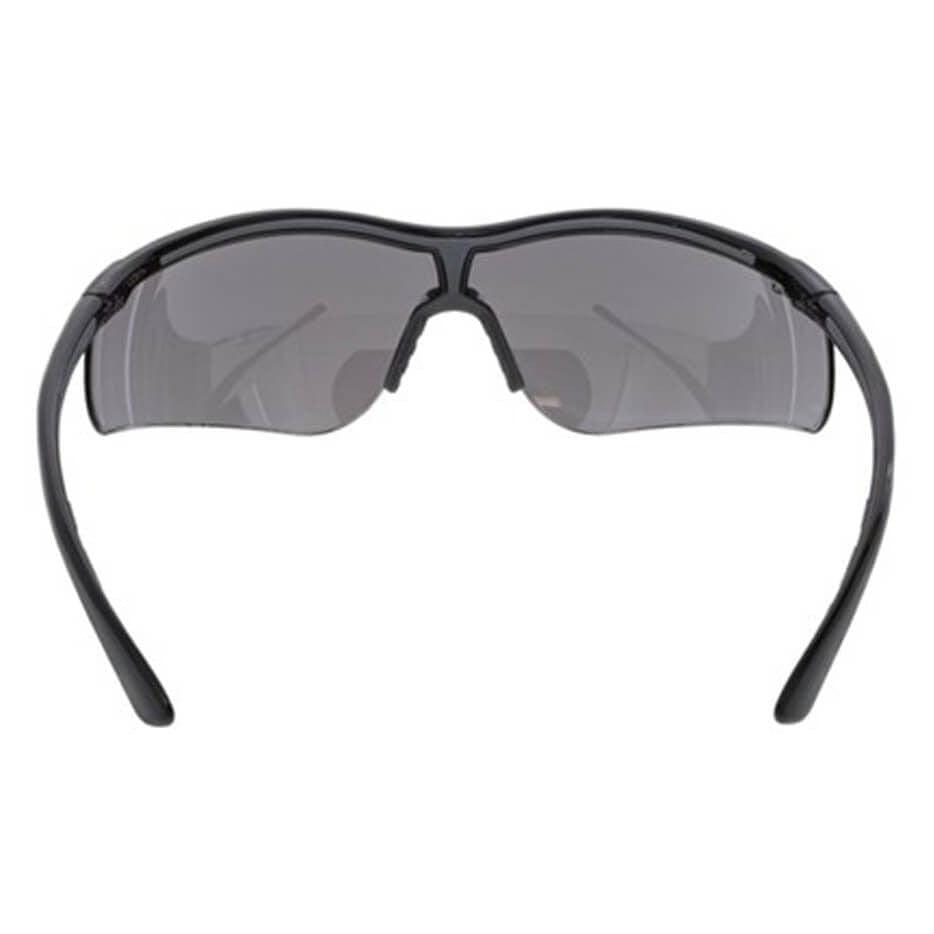 MCR Safety Klondike KD7 Safety Glasses with Black Frame and Gray Lens KD712 - Back View