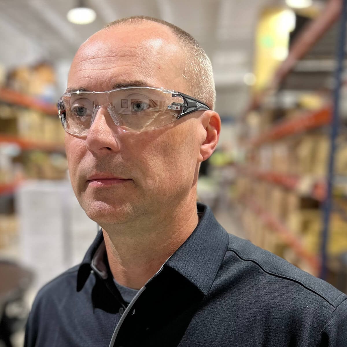 Metel M50 ME-B5010ST Safety Glasses with Clear Anti-Fog Lenses Lifestyle