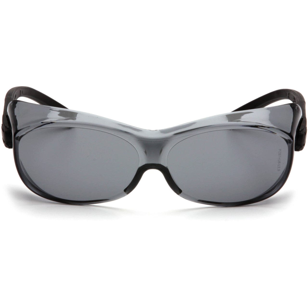 Pyramex S3520SJ OTS Safety Glasses Black Temples Gray Lens Front View