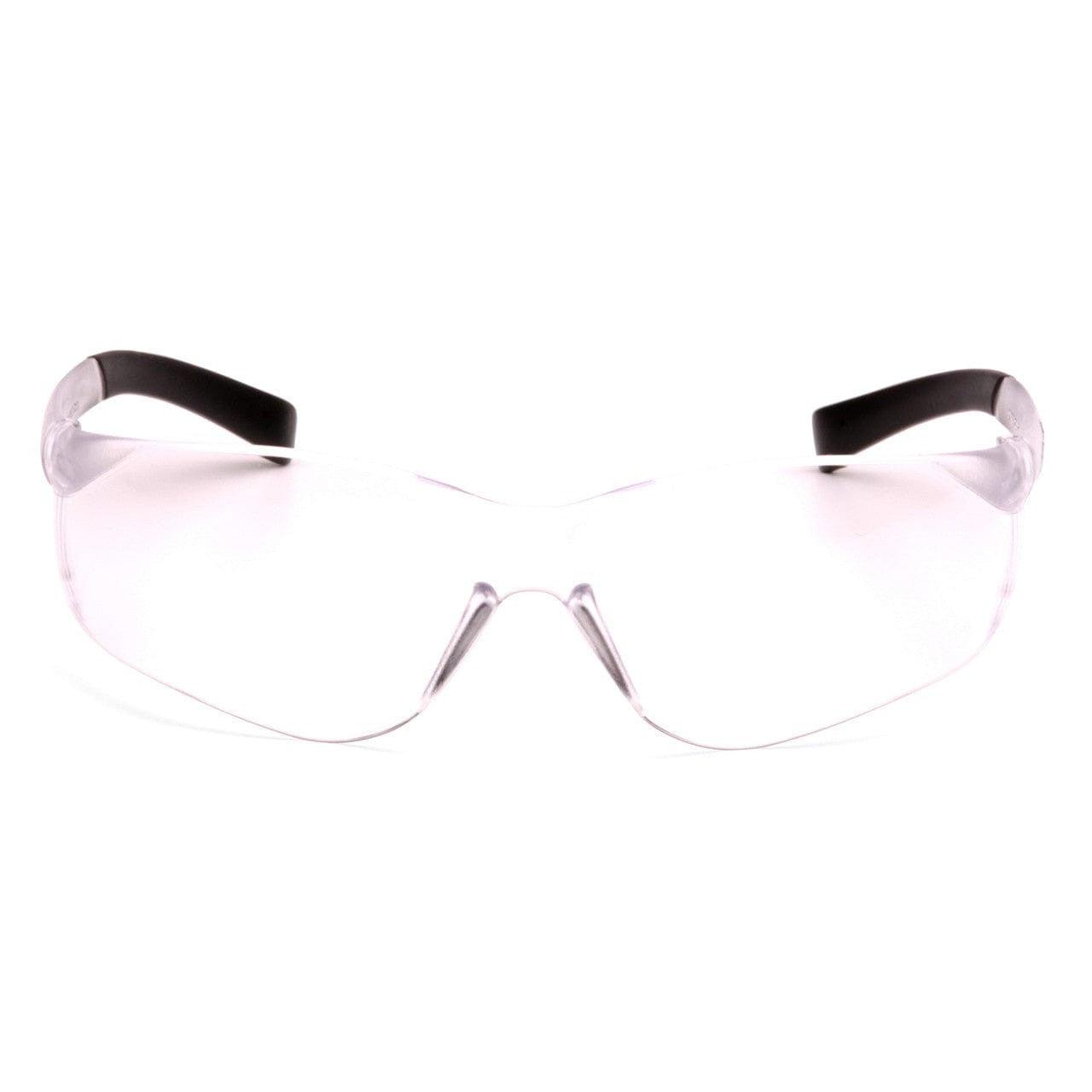 Pyramex Ztek Safety Glasses with Clear Anti-Fog Lens S2510ST Front View