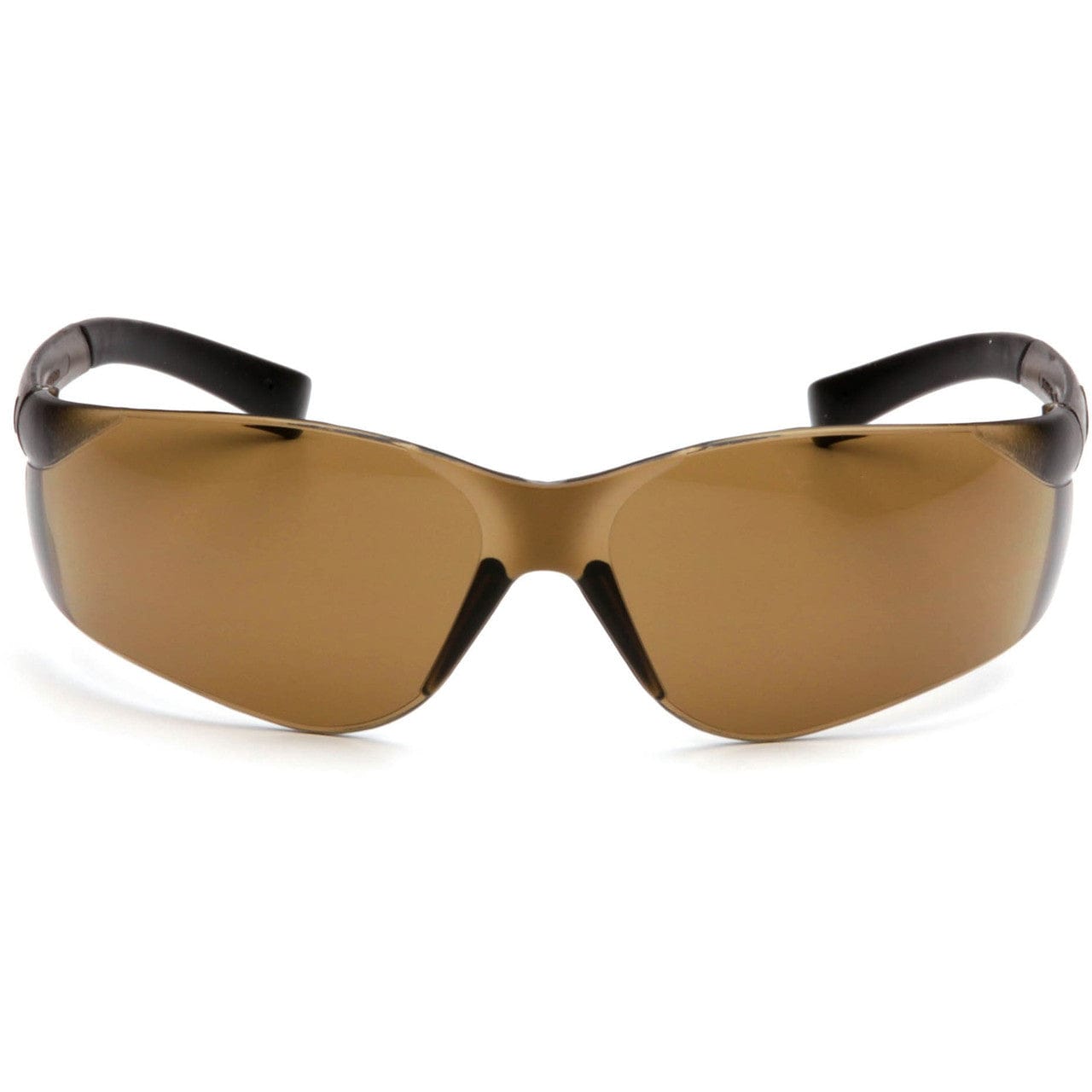 Pyramex Ztek Safety Glasses with Coffee Lens S2515S Front View