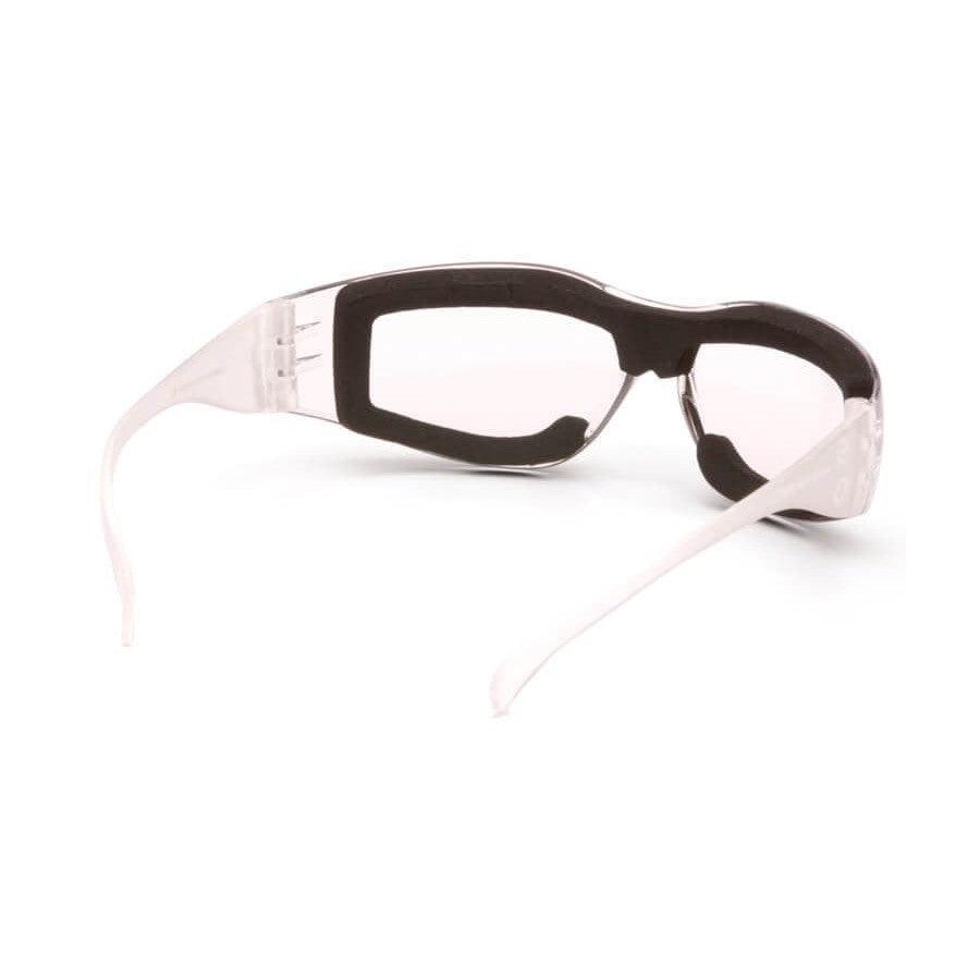 Pyramex Intruder Foam-Padded Safety Glasses with Clear Anti-Fog Lens - Back