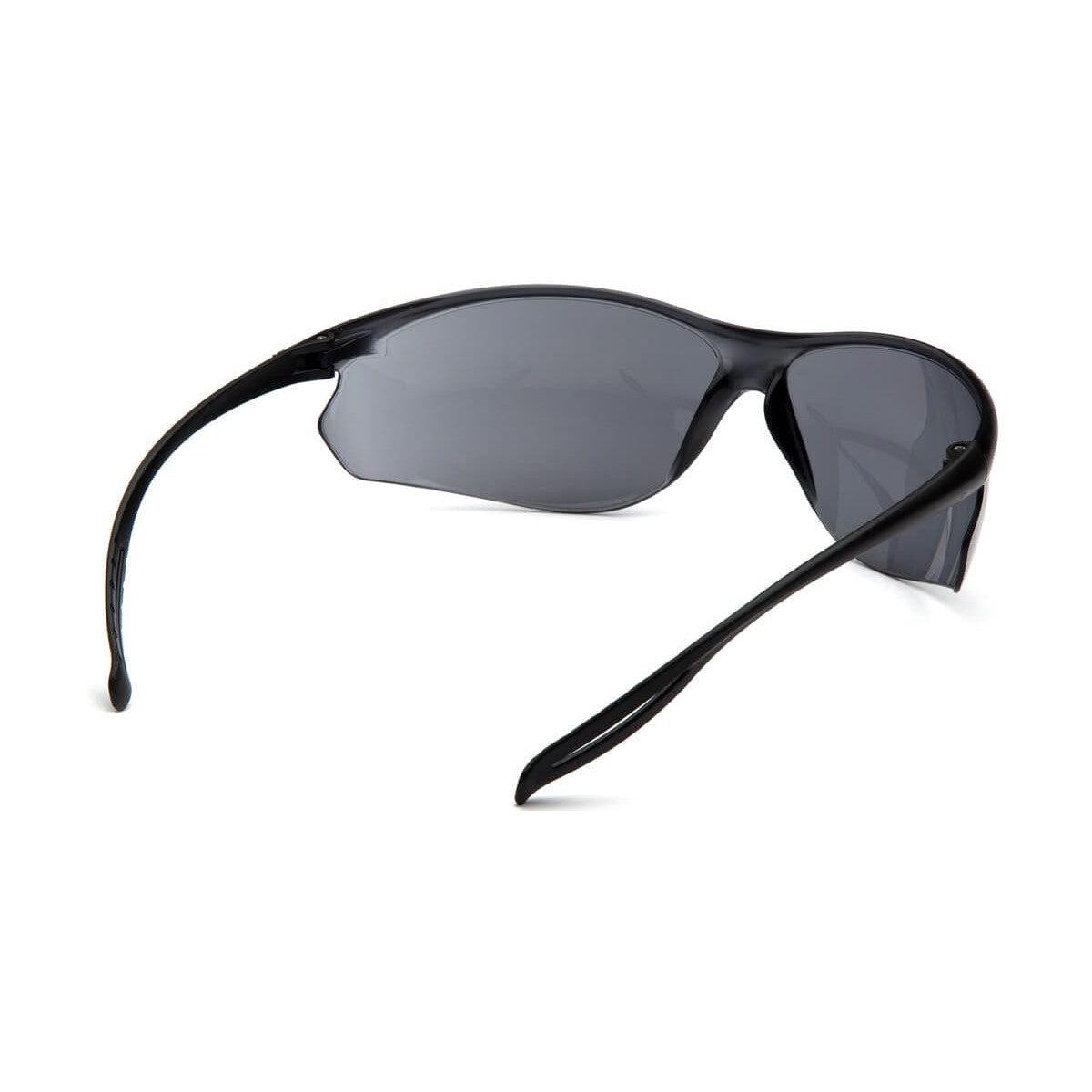 Pyramex Neshoba Safety Glasses with Black Temple and Gray Anti-Fog Lens S9720ST - Back View