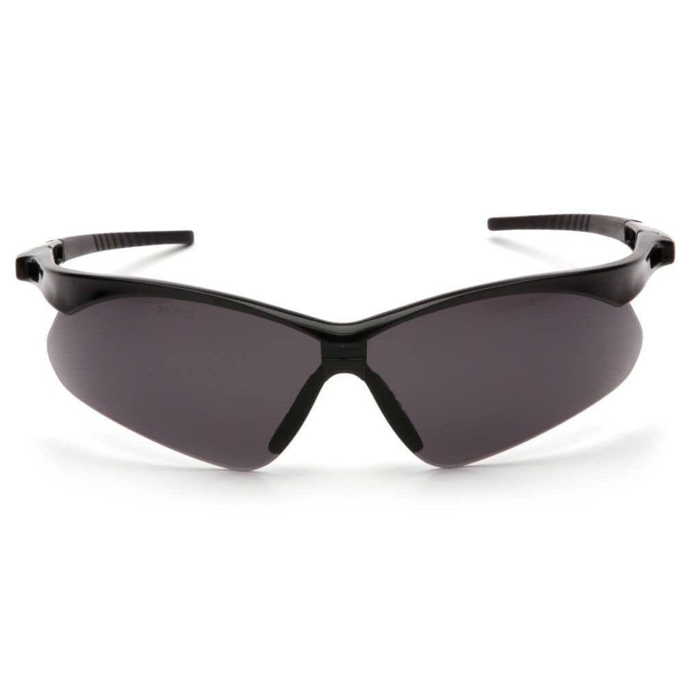 Pyramex PMXtreme Safety Glasses with Black Frame and Gray Lens - Front