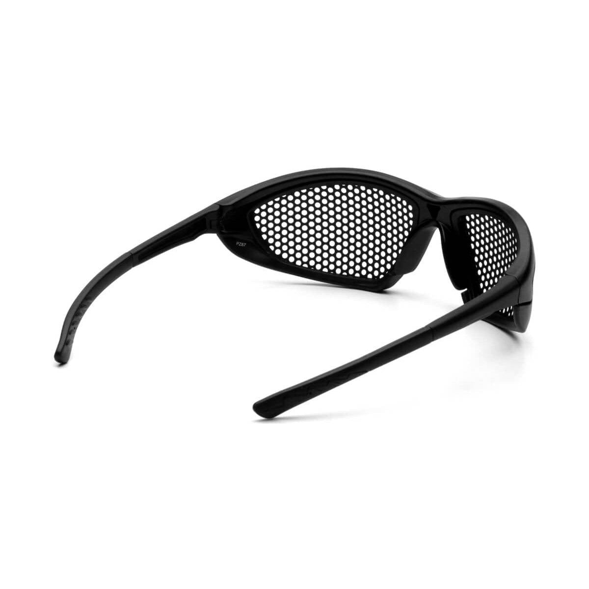 Pyramex Trifecta Safety Glasses with Punched-Steel Lens SB76WMD - Back View