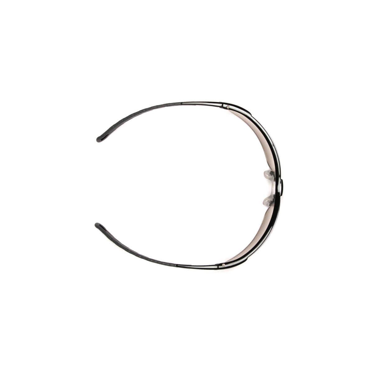 Pyramex Ever-Lite Safety Glasses with Black Frame and Light Gray H2MAX Anti-Fog Lens SB8625DTM - Top View