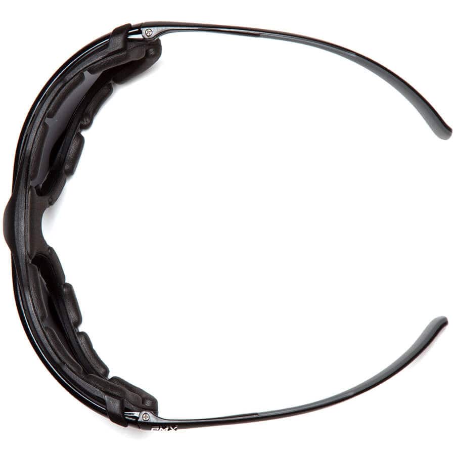 Pyramex Proximity Safety Glasses with Black Frame and Clear Lens - Top