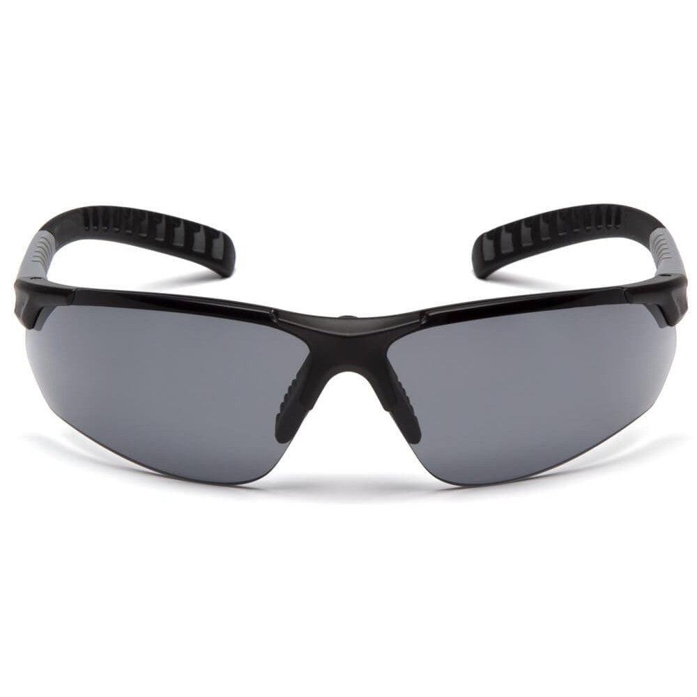 Pyramex Sitecore SBG10120DTM Safety Glasses with Black Frame and Gray Lens - Front