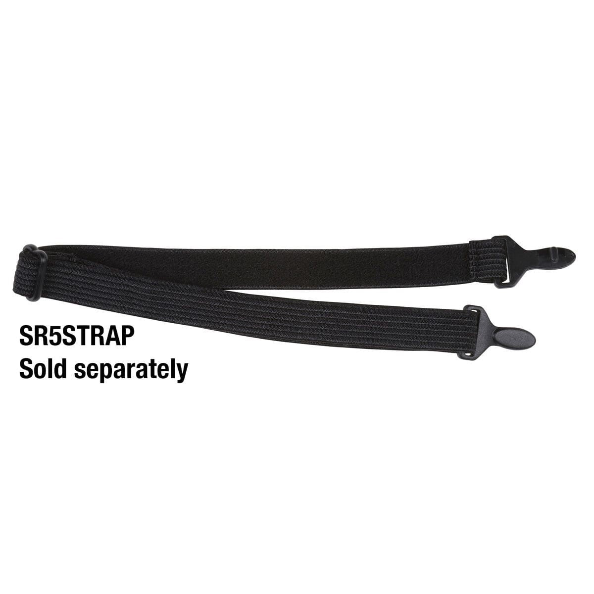 Crews Swagger SR5 Foam-Lined Safety Glasses with Black Frame and Clear Anti-Fog Lens - Optional Strap