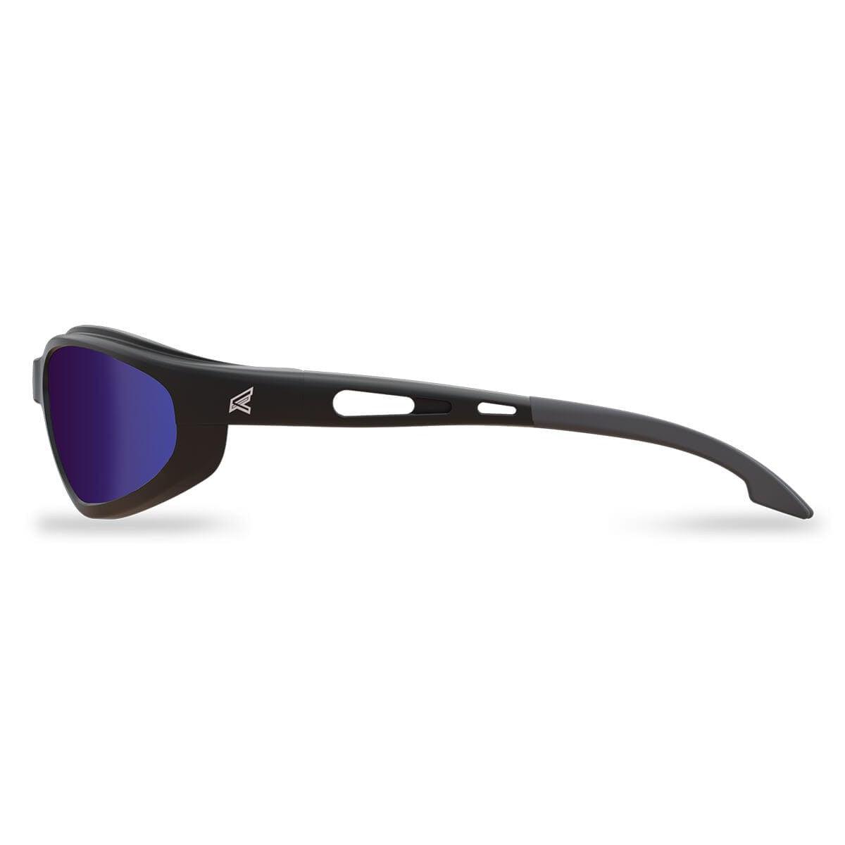Edge Dakura Polarized Safety Glasses with AP Blue Mirror Lens TSMAP218 - Side View