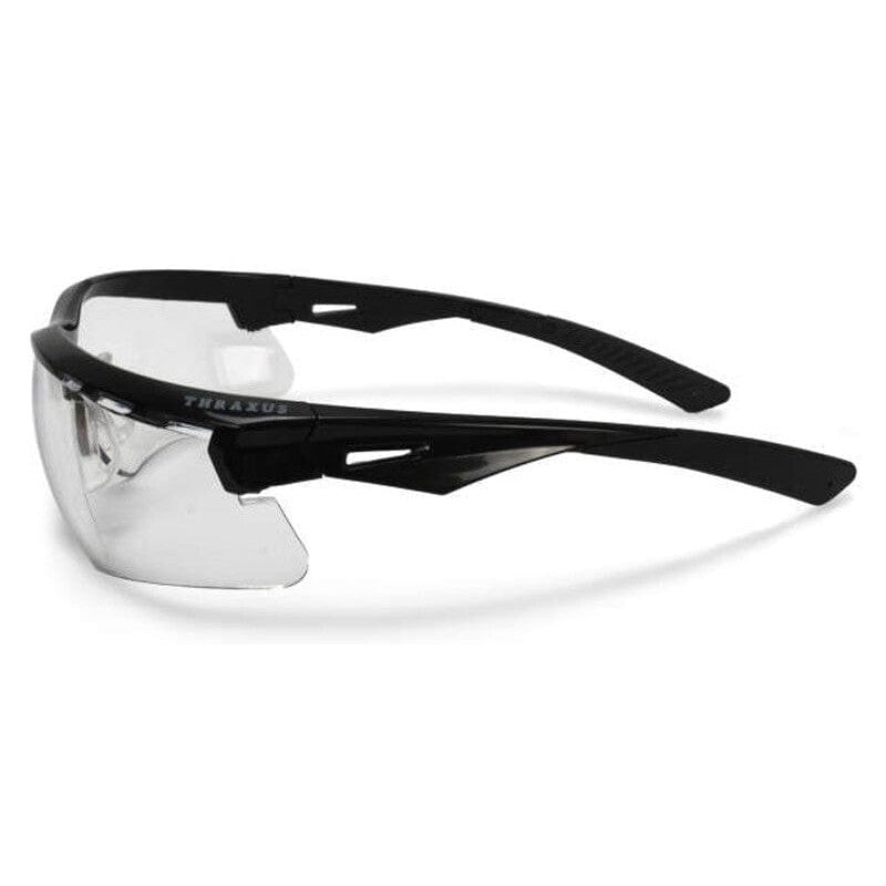 Radians Thraxus Safety Glasses with Clear Anti-Fog Lens - Side View