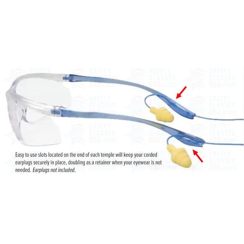 3M Virtua CCS Bifocal Safety Glasses with Blue Temples Foam Gasket and Clear Anti-Fog Lens--Safety Glasses USA-2