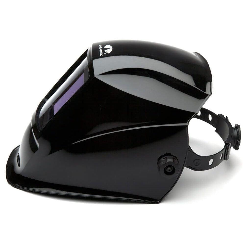 Pyramex Leadhead WHAM30 Series Auto-Darkening Welding Helmet - Glossy Black - Side
