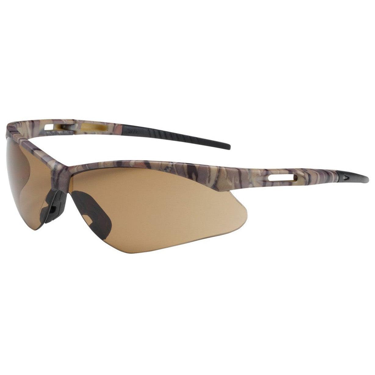 Bouton Anser Safety Glasses with Camouflage Frame and Brown Lens 250-AN-10121