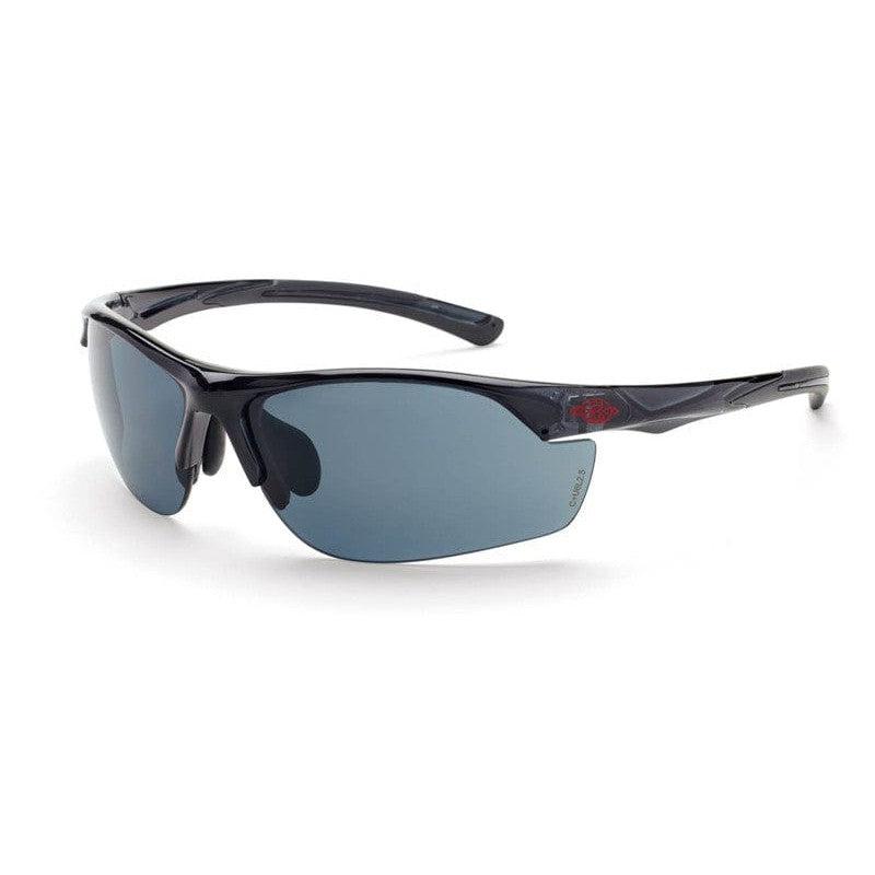 Crossfire AR3 Safety Glasses Crystal Black Frame Smoke Lens 16428