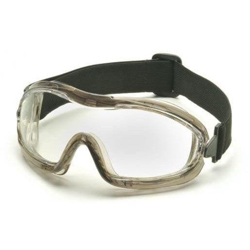 Pyramex Low Profile Splash Goggles with Translucent Frame and Clear Anti-Fog Lens G704T