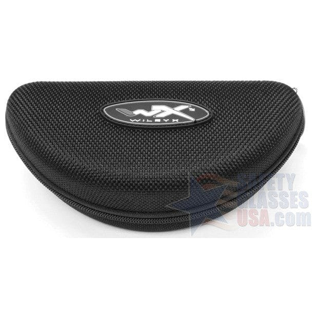 Wiley X P-17 Black Ops Safety Sunglasses with Matte Black Frame and Smoke Grey Lens - Case