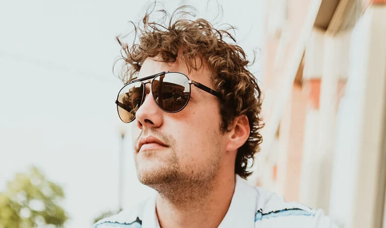 A man wearing SOLECT Polarized Sunglasses