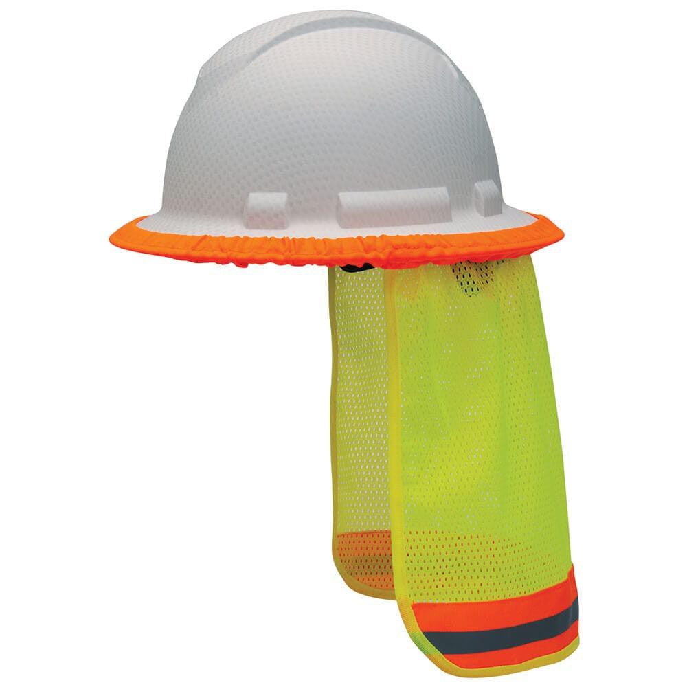 Pyramex Hard Hat Mesh Neck Shade-Hi-Vis Yellow/Lime-HPESHADE10-Safety Glasses USA-2