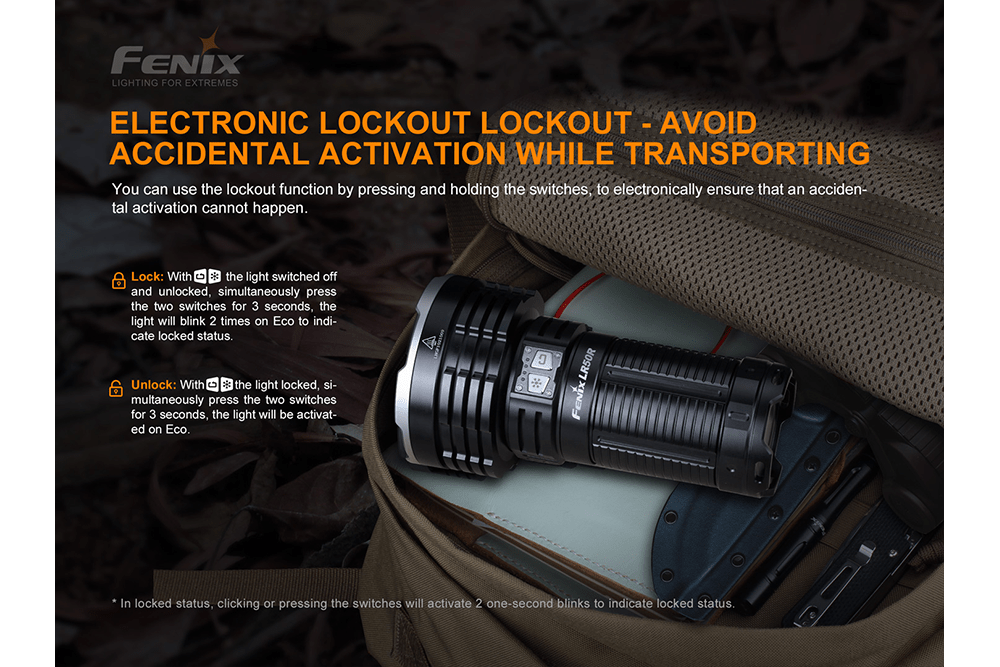 Fenix LR50R Multifunctional LED Search Light - 12000 Lumens-sku-44858611171624-Safety Glasses USA-8