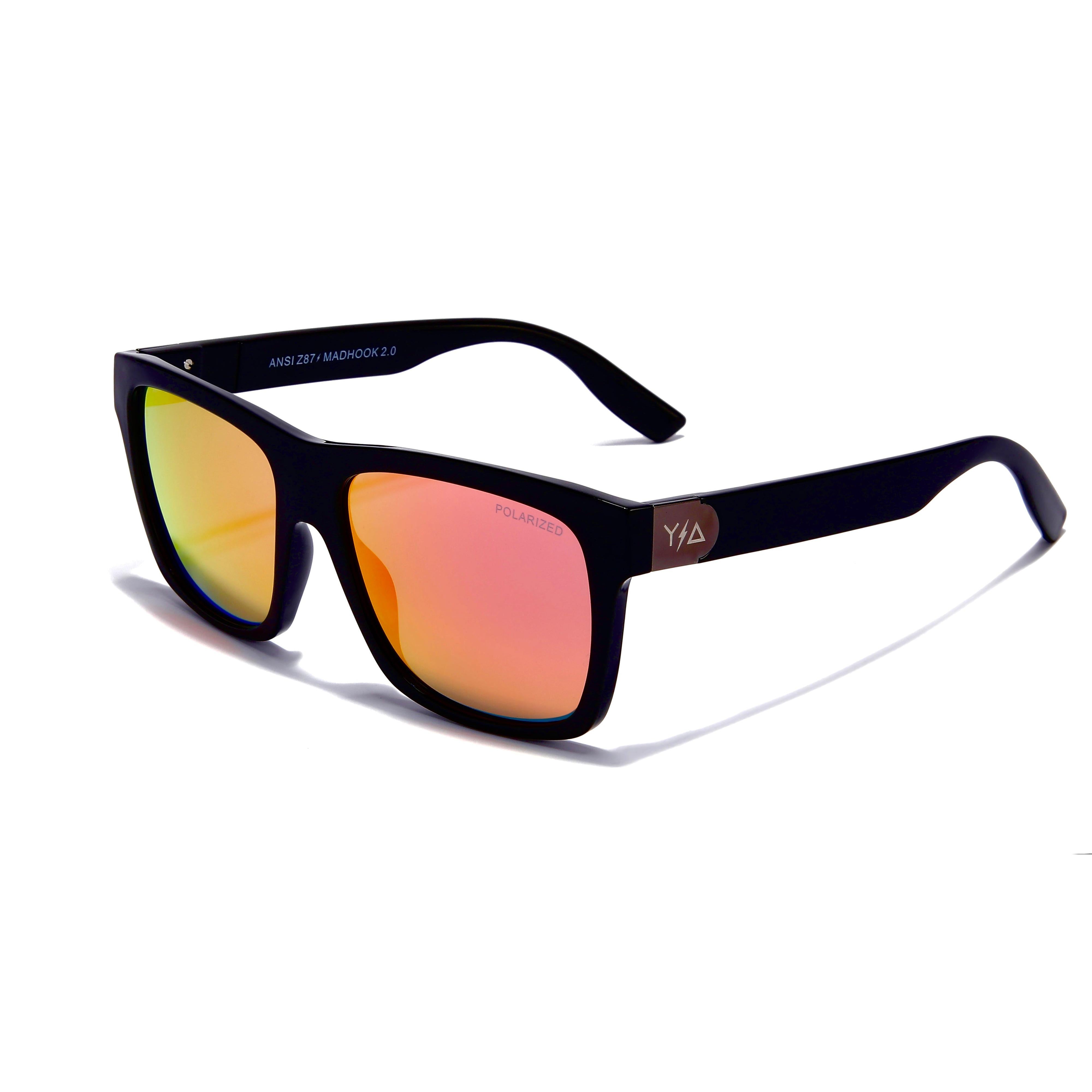 Wye Delta Z87 MADHOOK2.0 LR: Pink Revo Polarized Safety Glasses-Safety Glasses USA-1
