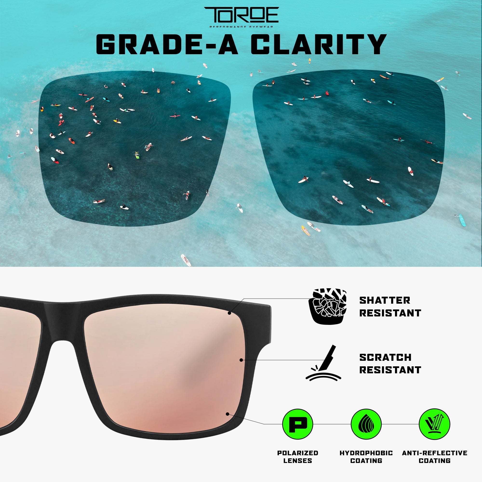 TOROE RANGE Limited Pink Polarized Sunglasses-3
