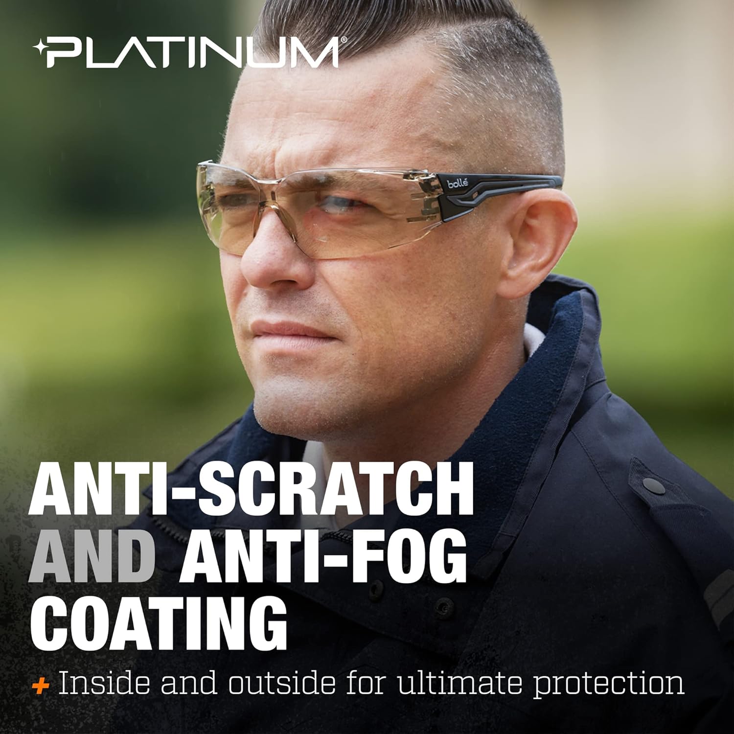 Bolle Silex Plus BSSI Safety Glasses with CSP Platinum Anti-Fog Lens-Safety Glasses USA-2