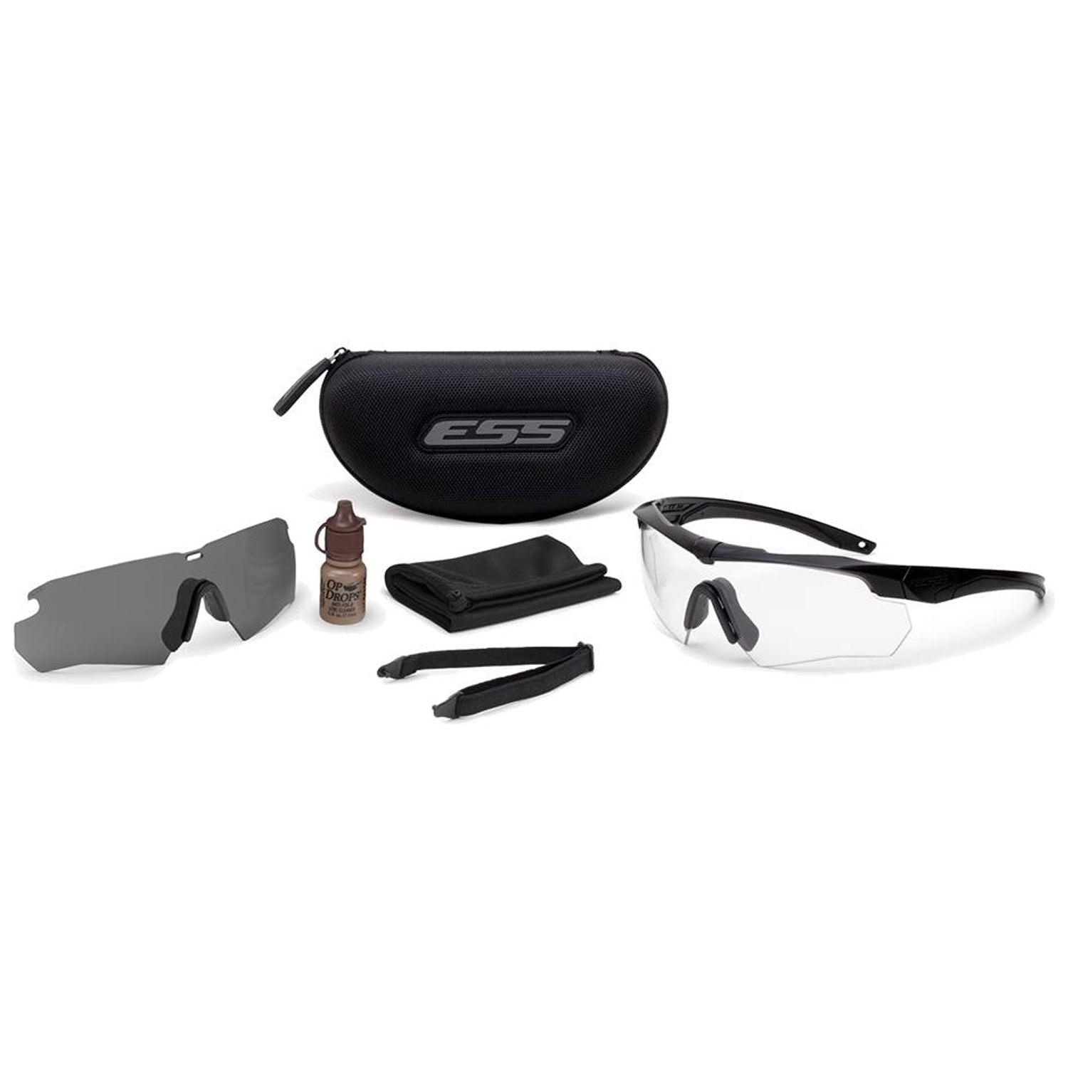 ESS Crossbow Eye Pro Kit APEL with Black Frame and Clear and Smoke Lenses
