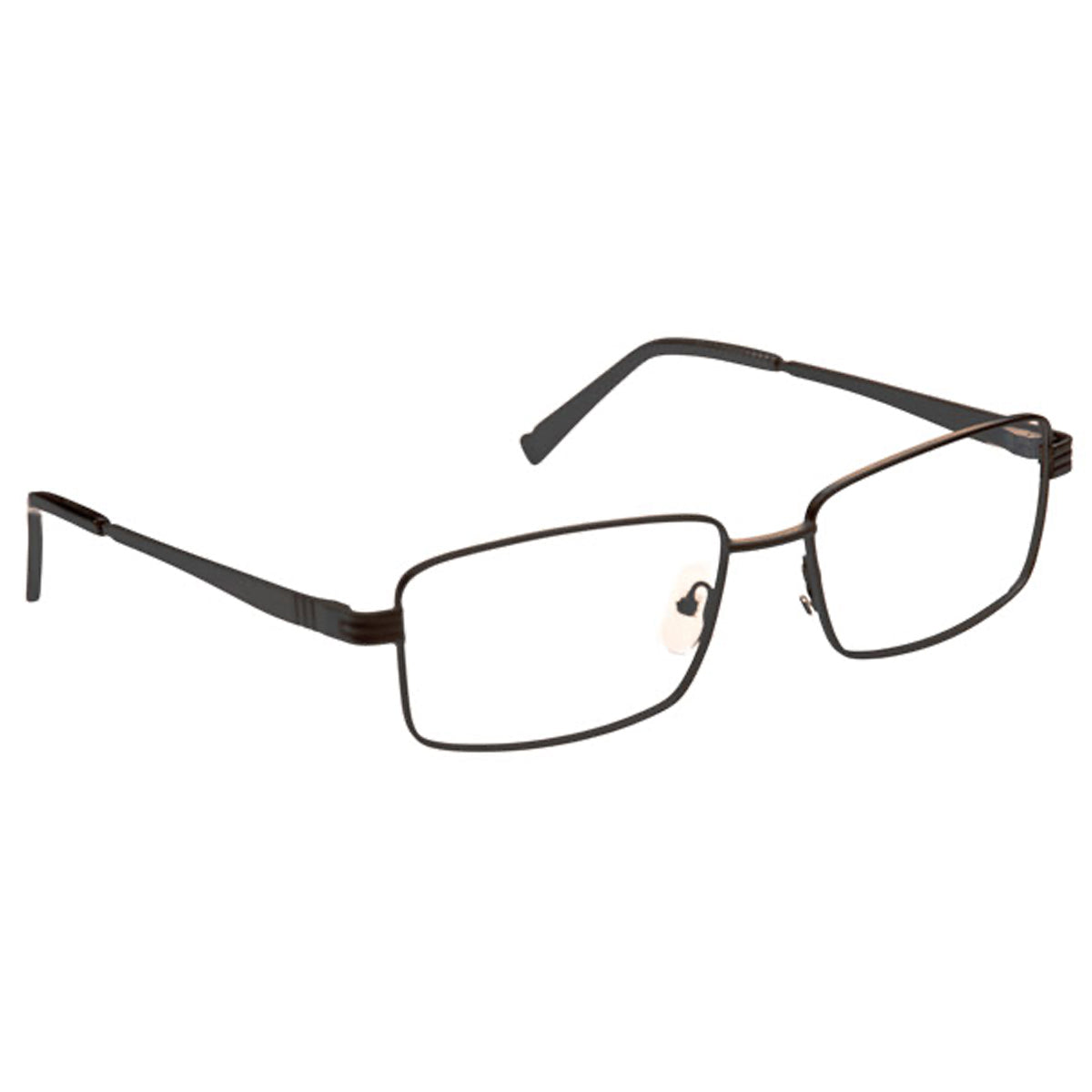ArmouRx 8002 gray titanium full-rim prescription safety glasses, 56-17-140 mm.
