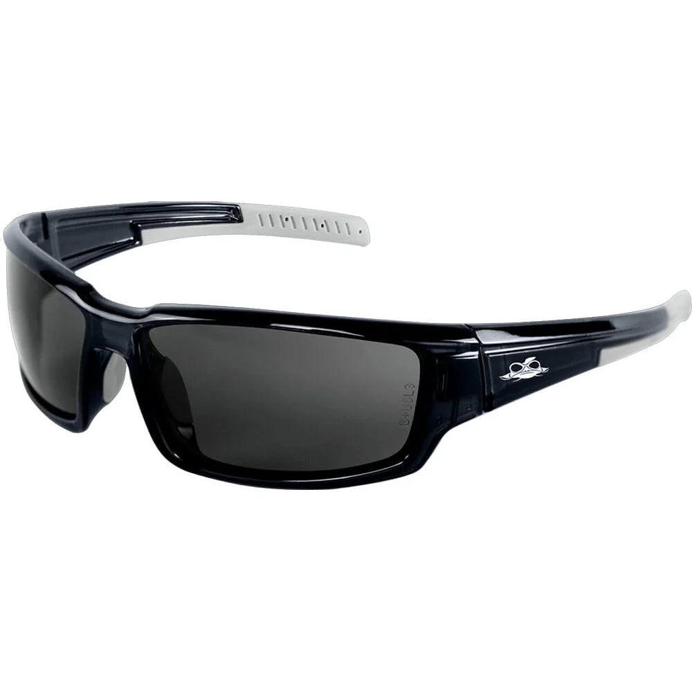 Bullhead Maki Safety Glasses-BH1433AF-Black Frame - Smoke Anti-Fog Lens-Safety Glasses USA-8