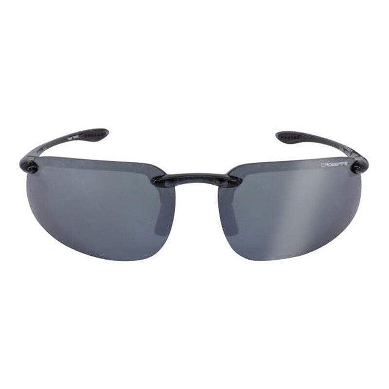 Crossfire ES4 Safety Glasses with Crystal Black Frame and Silver Mirror Polarized Lens-CF-21427-Safety Glasses USA-2