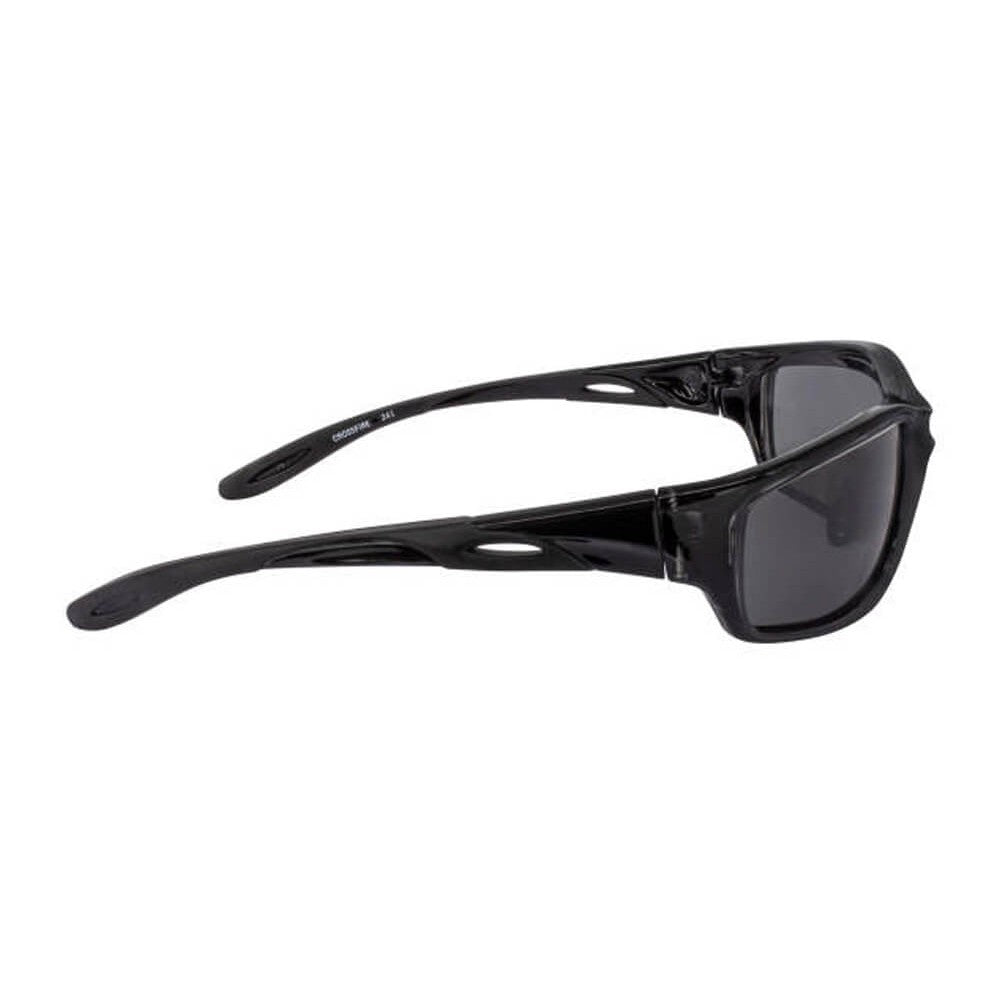 Crossfire Infinity Safety Glasses with Crystal Black Frame and Smoke Lens-CF-241-Safety Glasses USA-5