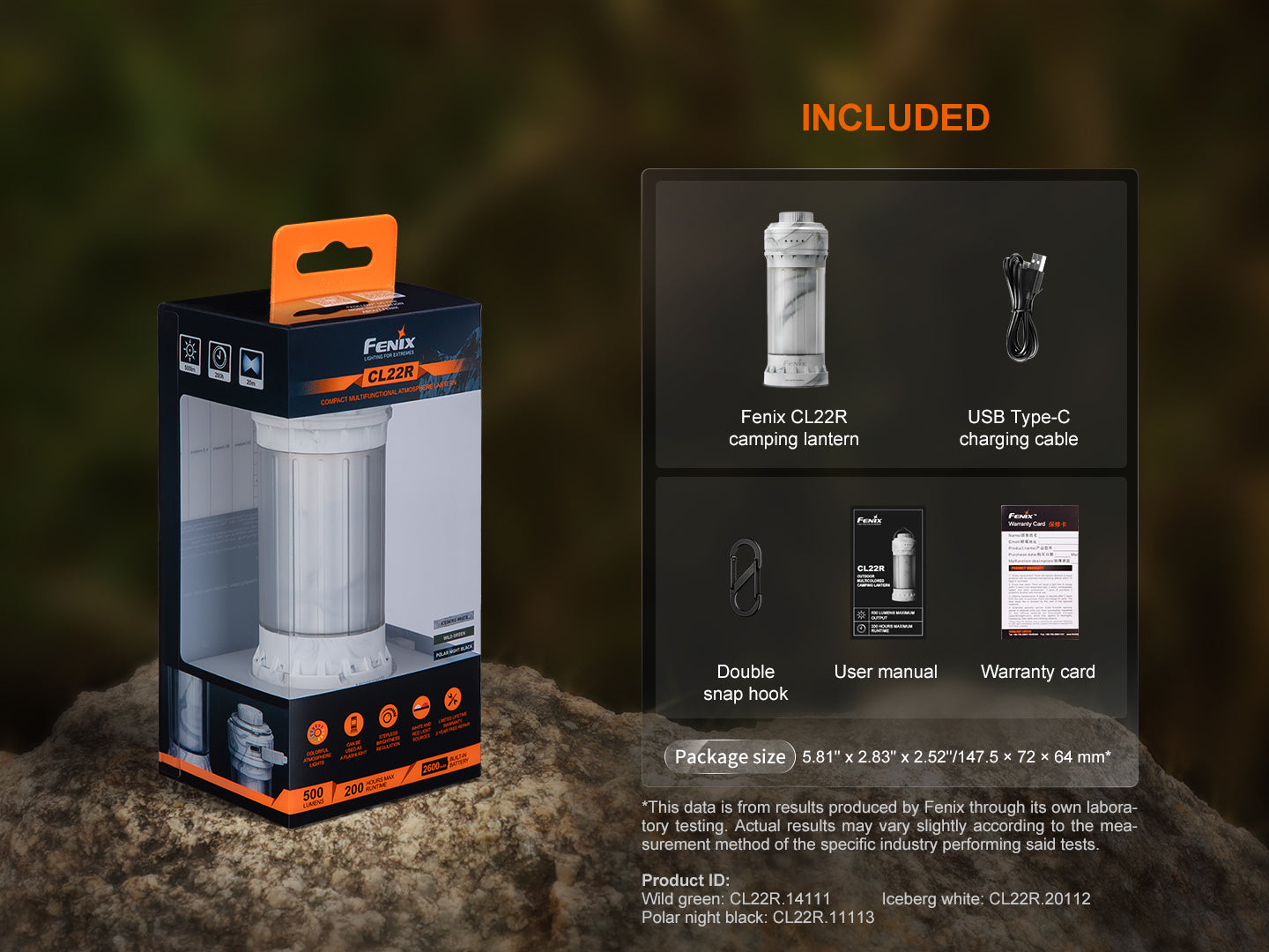 Fenix CL22R Camping Lantern--Safety Glasses USA-16