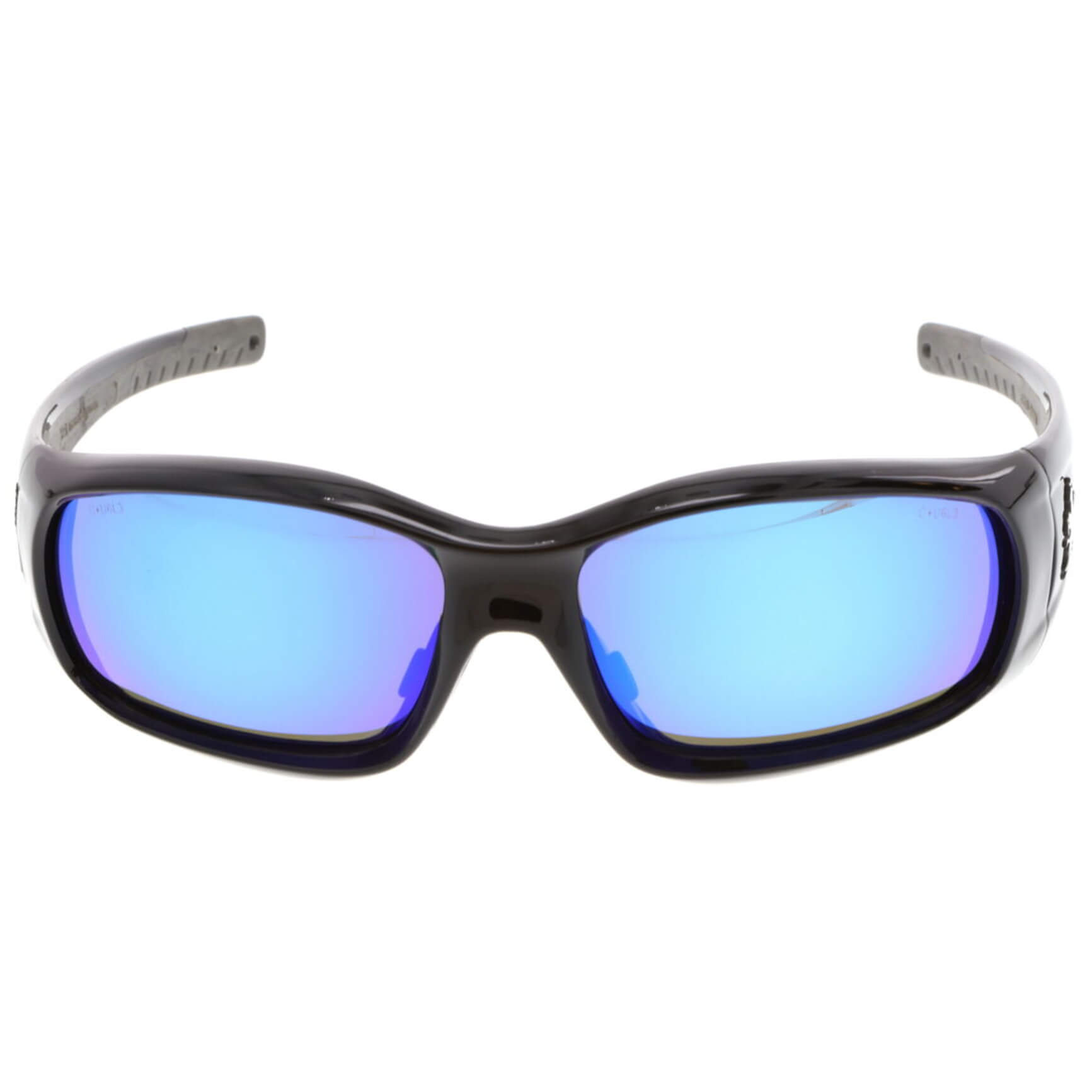 MCR Safety Swagger Safety Glasses with Black Frame and Blue Diamond Mirror Lens-Safety Glasses USA-2