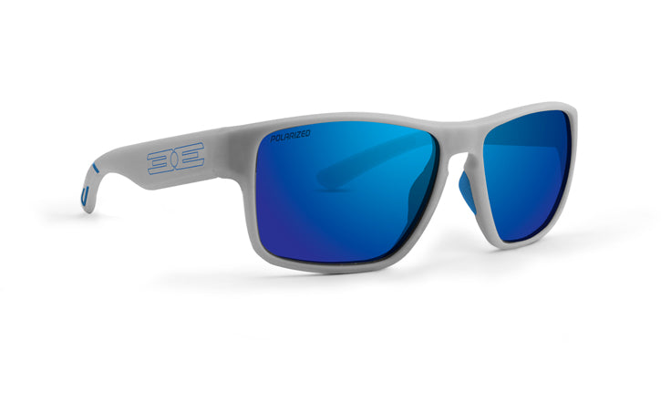 Epoch Eyewear Charlie Polarized Sunglasses-Gray Frame - Polarized Blue Mirror Lens-sku-47330600255648-Safety Glasses USA-1