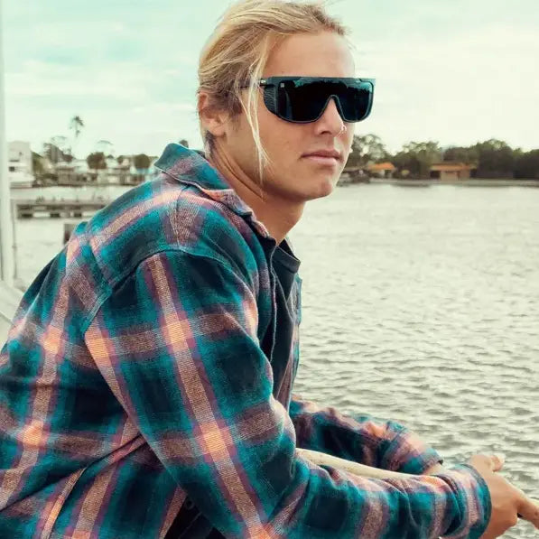 Neven Pitch Black Polarized Sunglasses