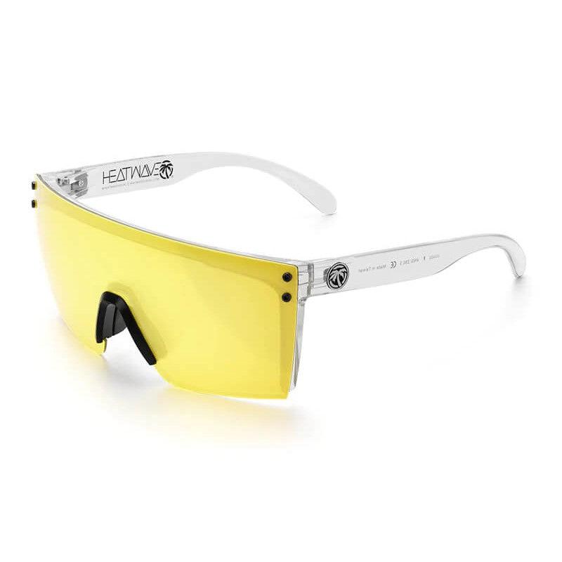 Heat Wave Lazer Face Z87 Safety Glasses-Vapor Clear - Hi-Vis Yellow Lens-E-LZR-Z87-11-Safety Glasses USA-6