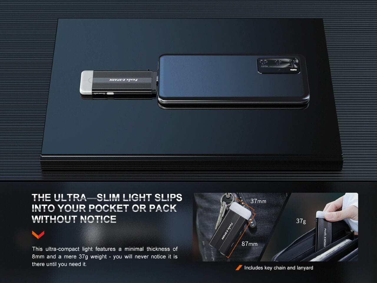 Fenix E-SPARK Ultra-Thin Powerbank LED Flashlight-sku-44858670416168-Safety Glasses USA-5