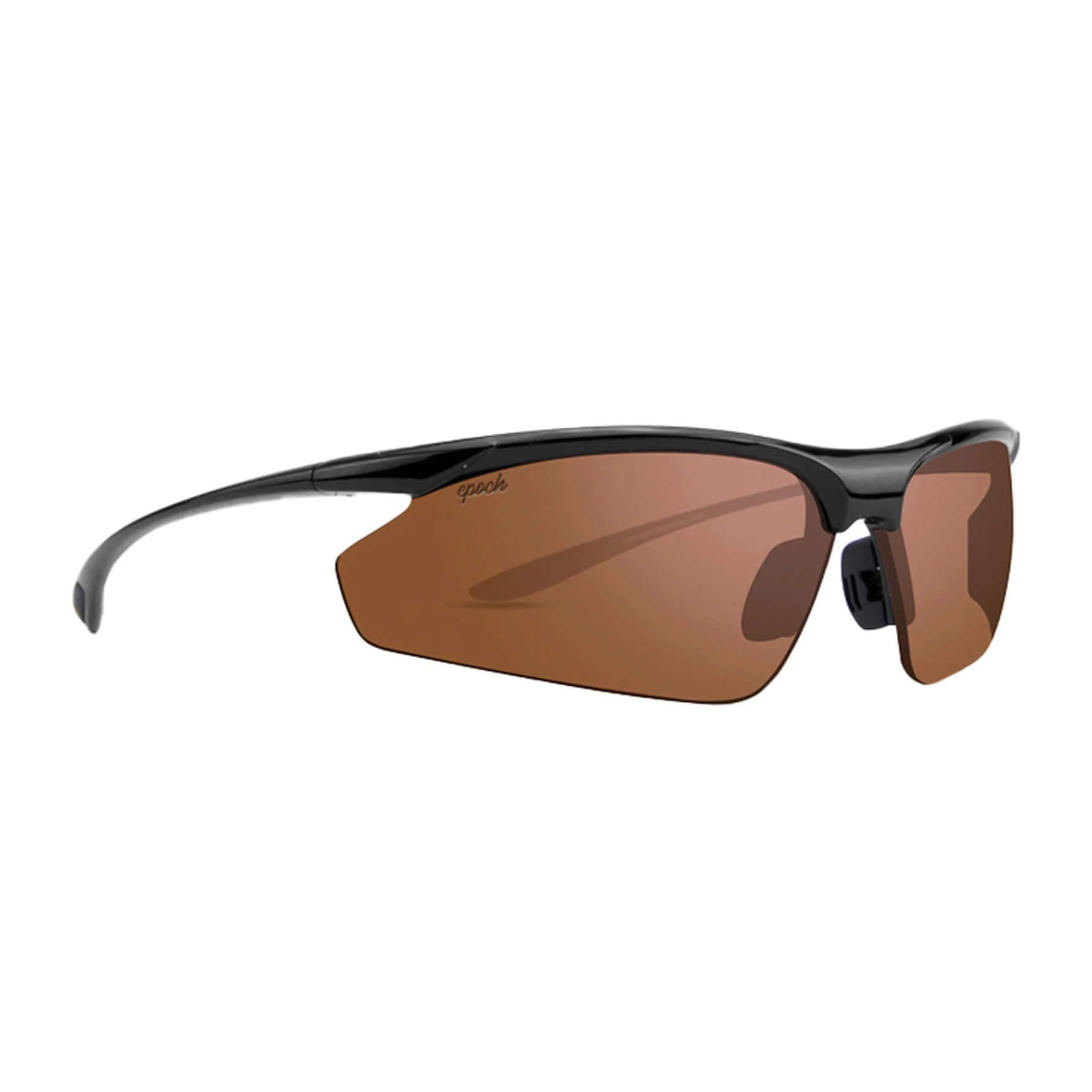 Epoch Eyewear Cadence Lightweight Wrap Sunglasses-Black Frame - Amber Lens-EE4886-Safety Glasses USA-9